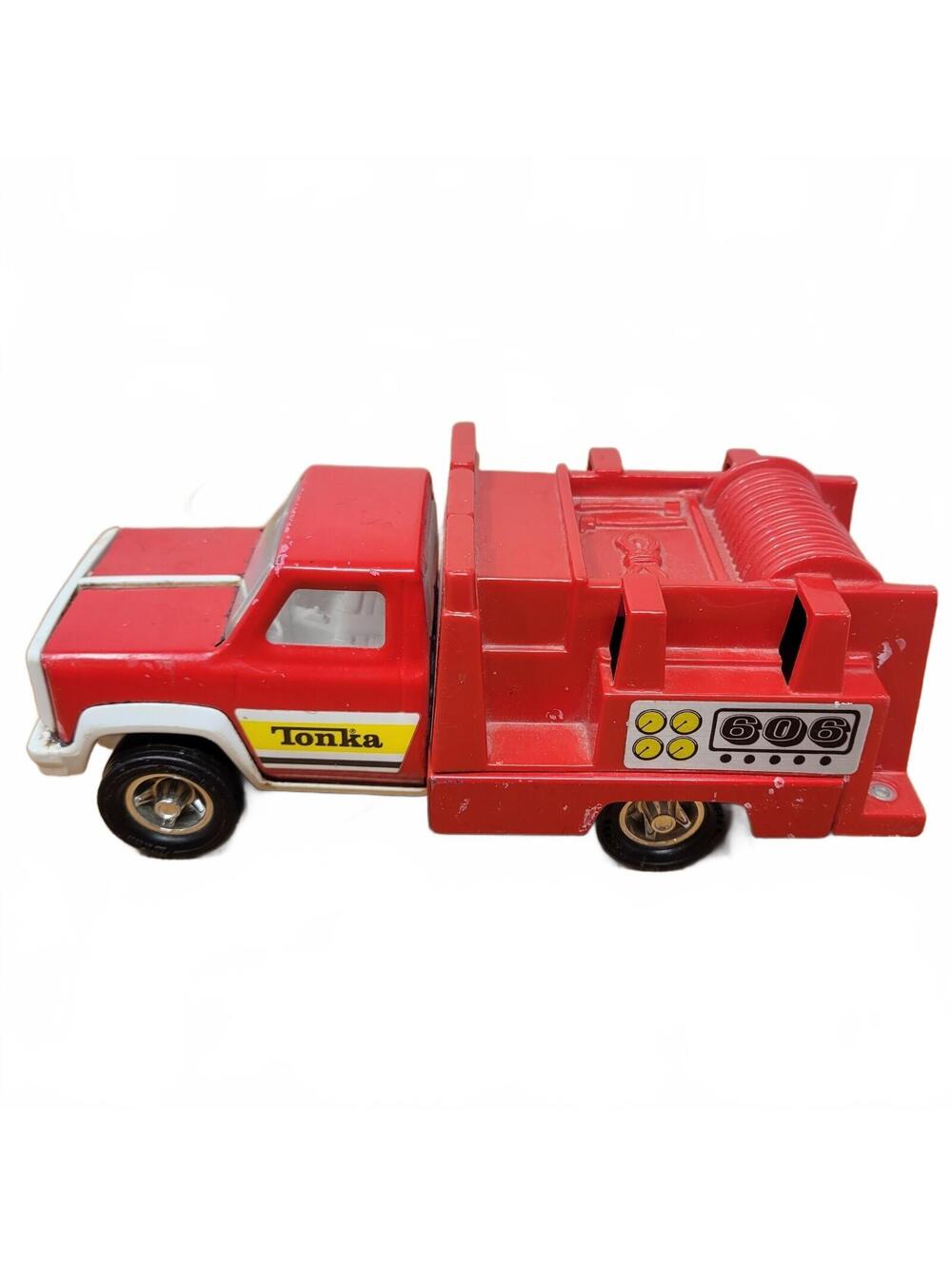 TONKA Fire Engine Fire & Rescue Truck 7.5”  1970s Metal and Plastic